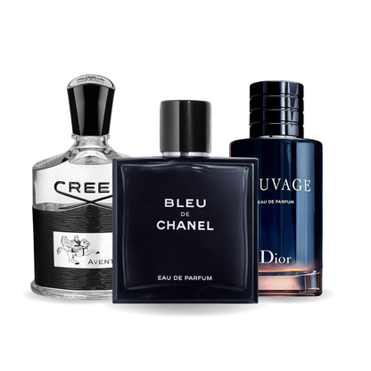Creed AVENTUS, BLEU DE CHANEL a Dior SAUVAGE