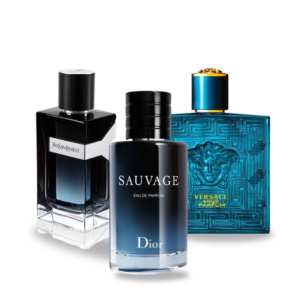 Sada: Dior SAUVAGE, Yves Saint Laurent Y MEN a Versace EROS (Cópia)