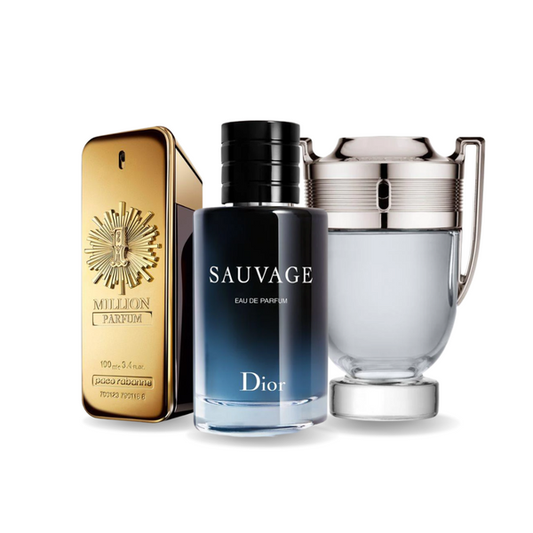 Sada: Paco Rabanne ONE MILLION, Dior SAUVAGE a Paco Rabanne INVICTUS